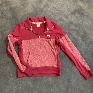 VS maroon half quarter zip sweatshirt xs